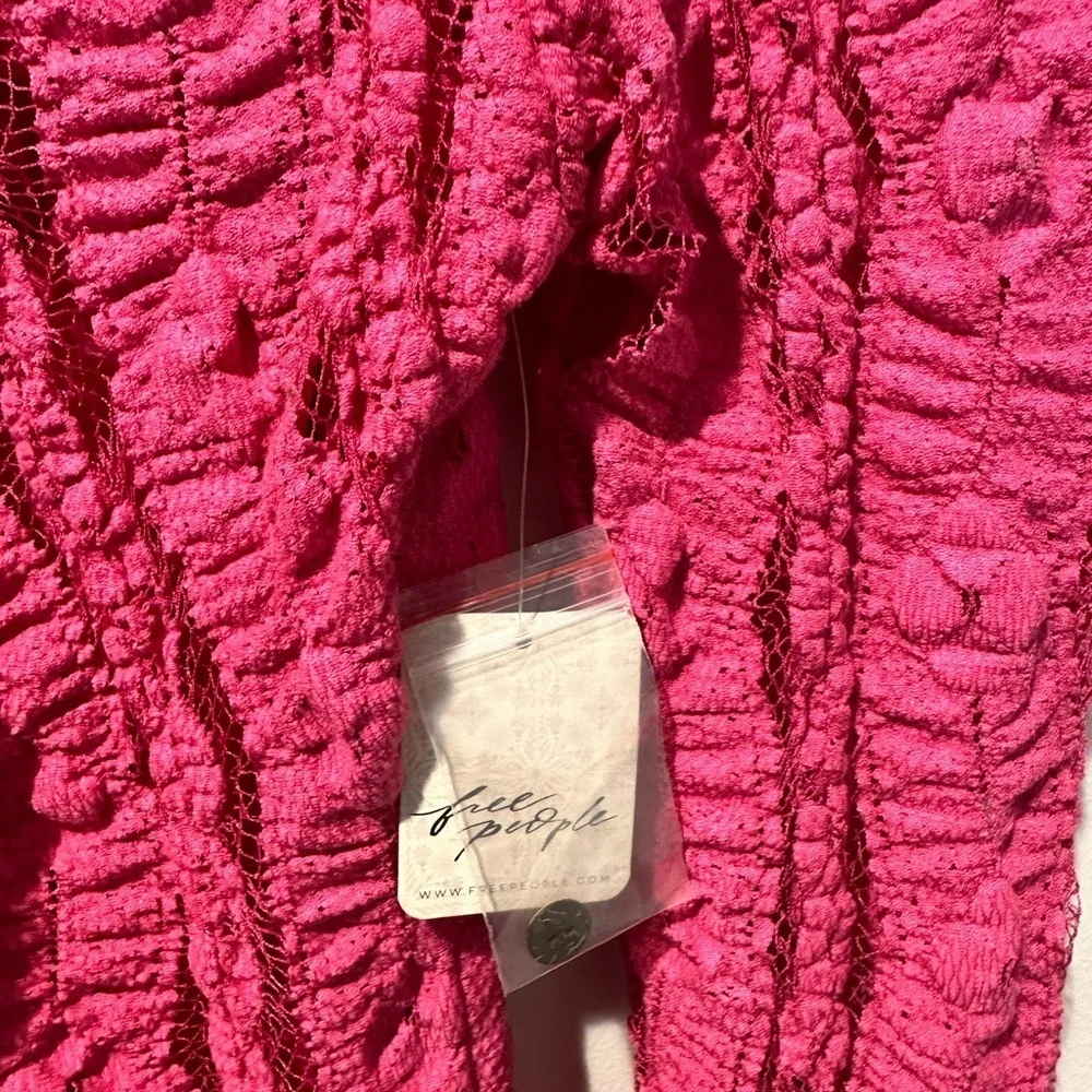 New Free People Shayla Lace Boho Mini Dress - Picture 12 of 14